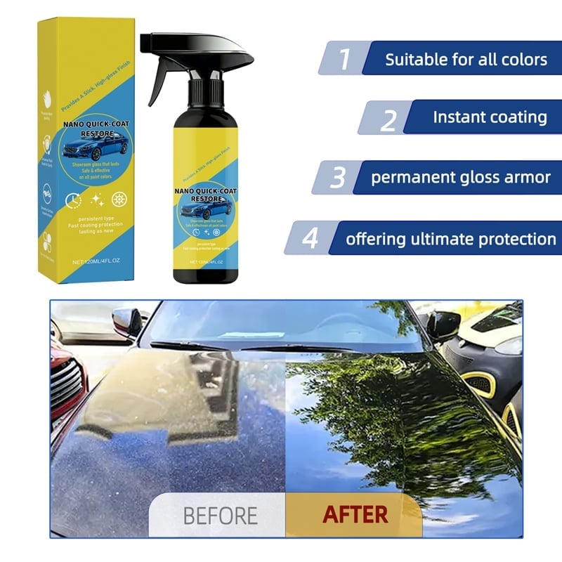 Car Nano Quick-Coat Restore-Coating Spray [120ML]