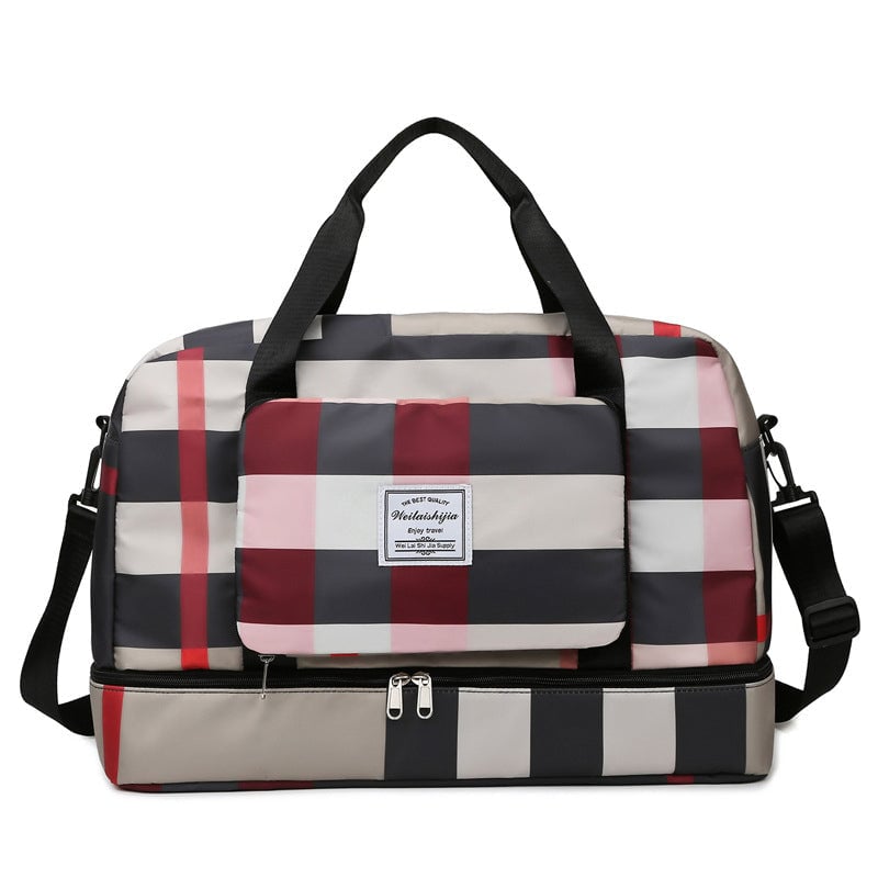 Faltbare Reisetasche mit Trocken-/Nasstrennung