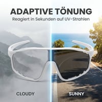 Leichte photochromatische Fahrradbrille