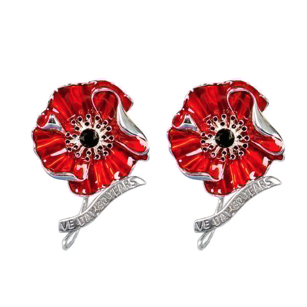VE Day 80th Anniversary Poppy Brooch