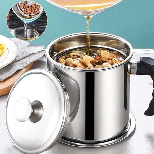Stainless Steel Oil Strainer Pot