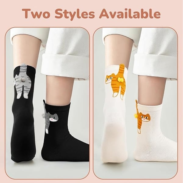 Cute Cat Socks with Balls