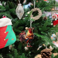 Cowboyhane Arcylic Ornament - Gave til bondegårdsdekorasjon