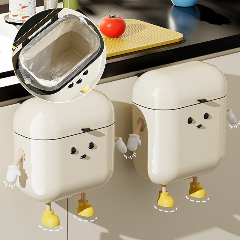 Cartoon Wall-Mounted Trash Bin