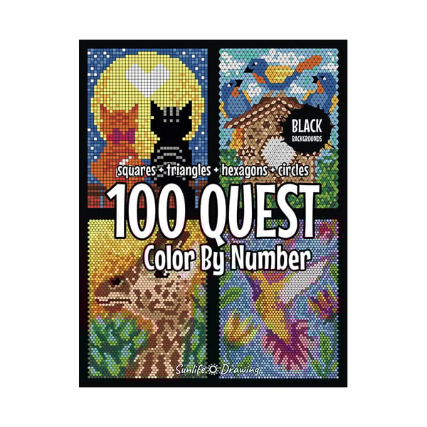 100 QUEST Color by Numbers Book