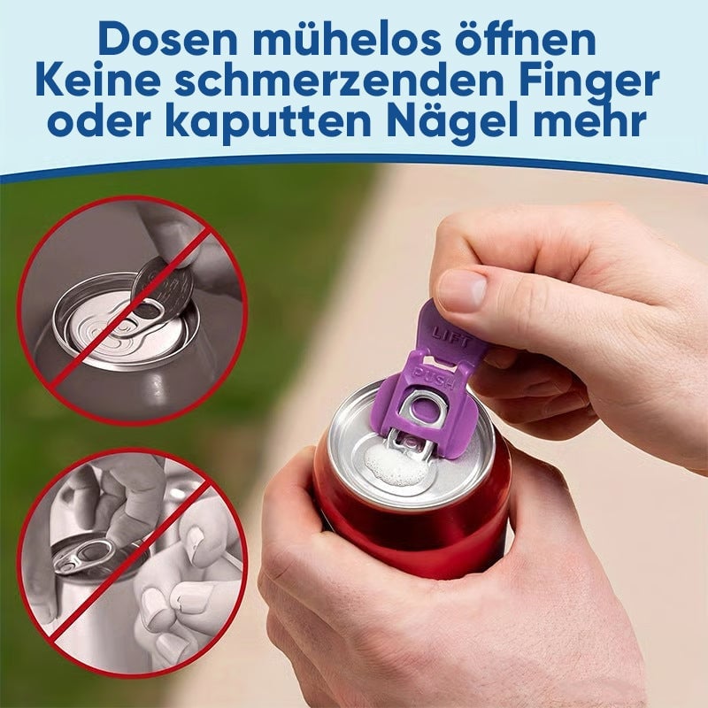 Einfacher Dosenöffner mit Getränkeschutz