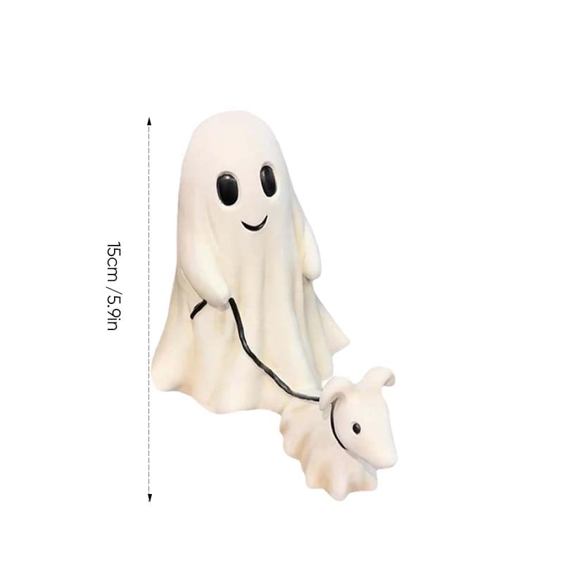 Halloween Ghost Walking Dog Statue👻