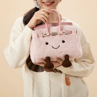 Plush Crossbody Bag for Winter Adventures