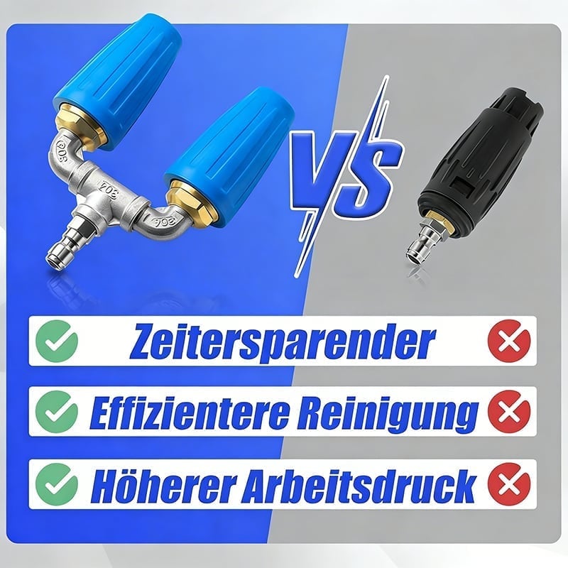 Dreifach-/Doppel-Turbo-Düse für Hochdruckreiniger