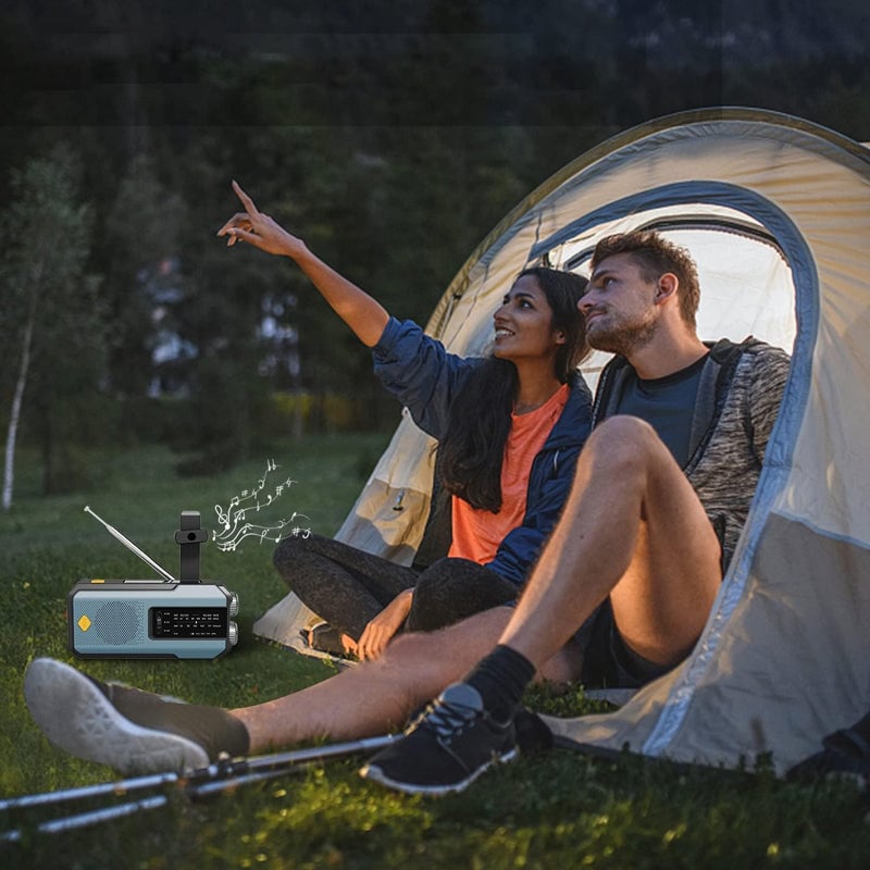 Portable Emergency Radio with Hand-crank Power