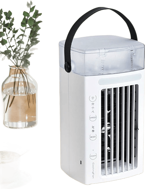 Portable Air Conditioners | Evaporative Cooler with Water Mist, 3 Speeds & Nightlight