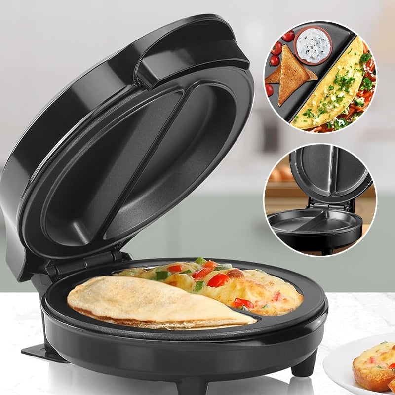 Dual-Zone Electric Omelette Maker