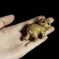 🐈Handmade Wood Carved Cat Decoration