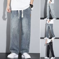 Lösa raka jeans för män