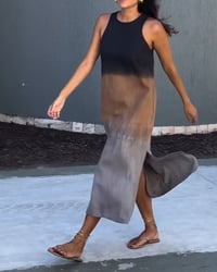 Robe sans manches et dégradé