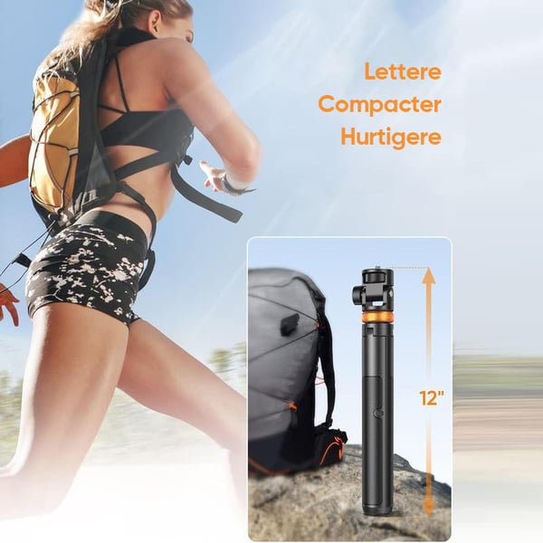 Selfie Stick-stativ med Bluetooth-fjernbetjening