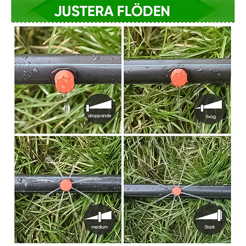 Justerbara bevattningsdroppar Sprinklers