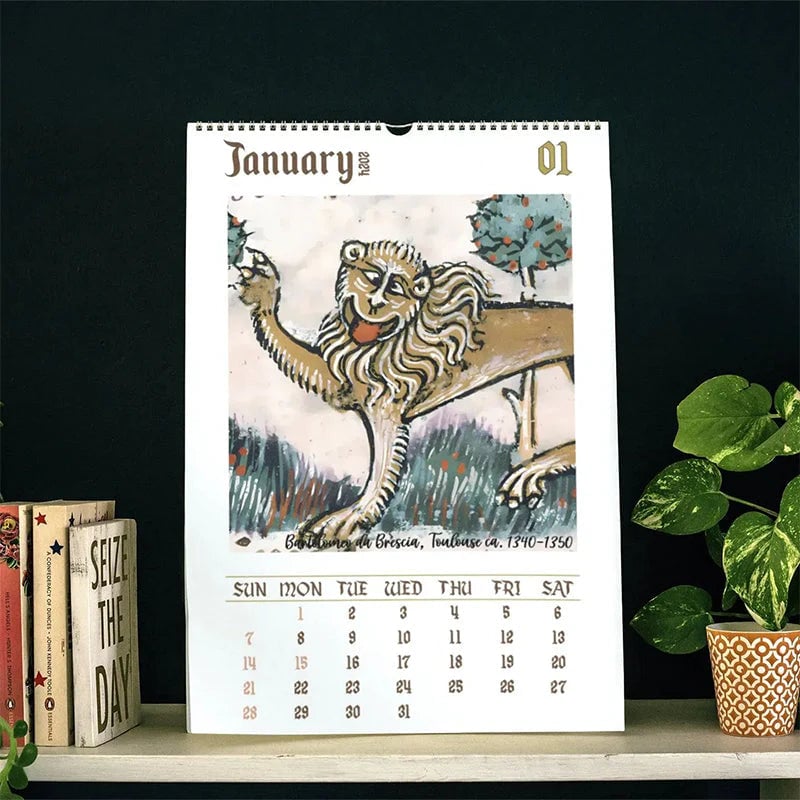 Konstig medeltida kalender 2024