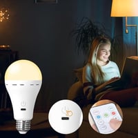 Emergency three-color bulb