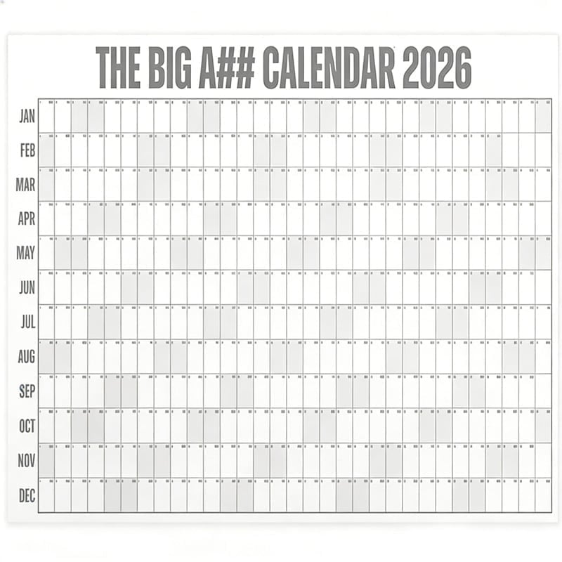 Oversized Wall Calendar