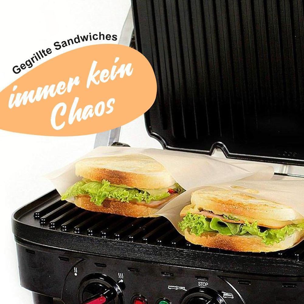 🍞Bequee Antihaft Toastabags für Mikrowelle,  Wiederverwendbar, 5er-Paket