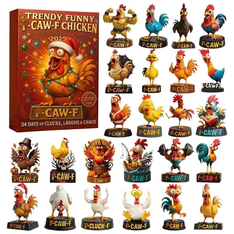 Funny Chicken Christmas Advent Calendar