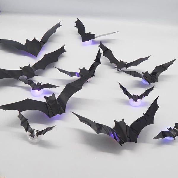 Saker 3D-Fledermaus-Design-LED-Dekoration