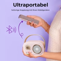Tragbarer Bluetooth-Lautsprecher mit drahtlosem Mikrofon