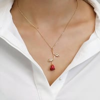 3D Rose Pendant Necklace