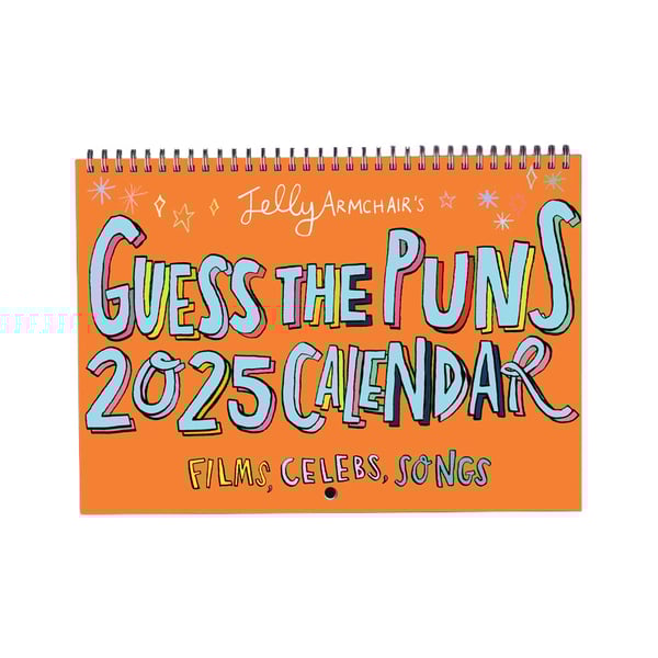 Pun quiz calendar - A4 Guess the Pun 2025