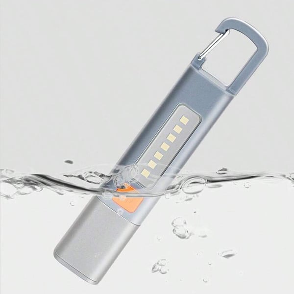 Superkraftig friluftsliv lommelygte med krog