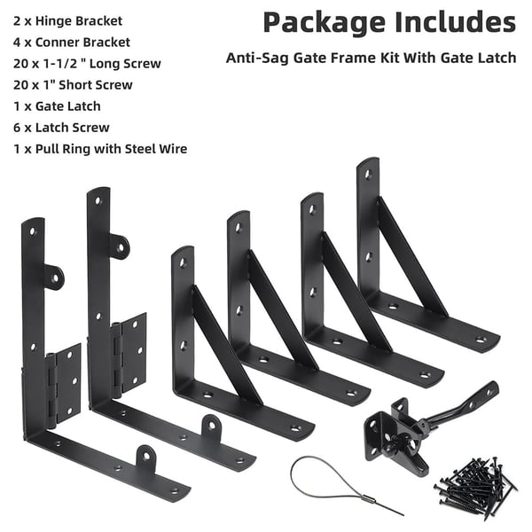 Sakerplus Heavy Duty Gate Brace Kit