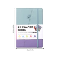 A5 Color-Block Password Notebook