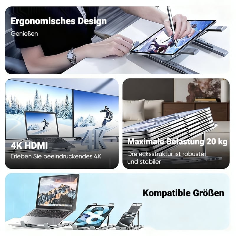 Sakerplus® 8-in-1 USB-C Dockingstation
