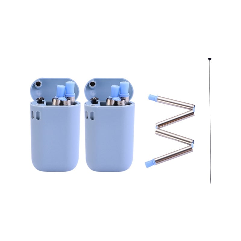 【sale】Hopfällbart sugrör i rostfritt stål