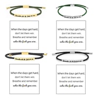 Geflochtenes, verstellbares Inspire-Armband