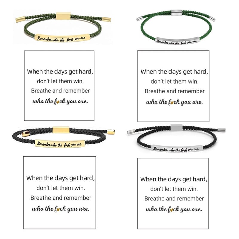 Geflochtenes, verstellbares Inspire-Armband