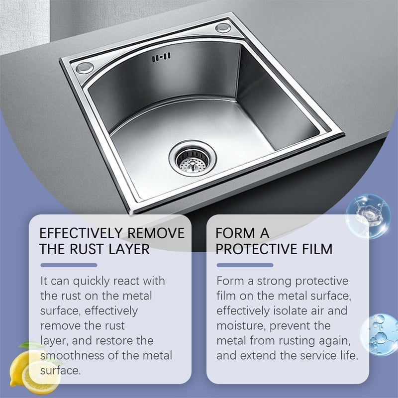 Powerful Rust Remover for Metal and Stainless Steel