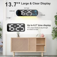 Saker Multi Functional LED Display Clock