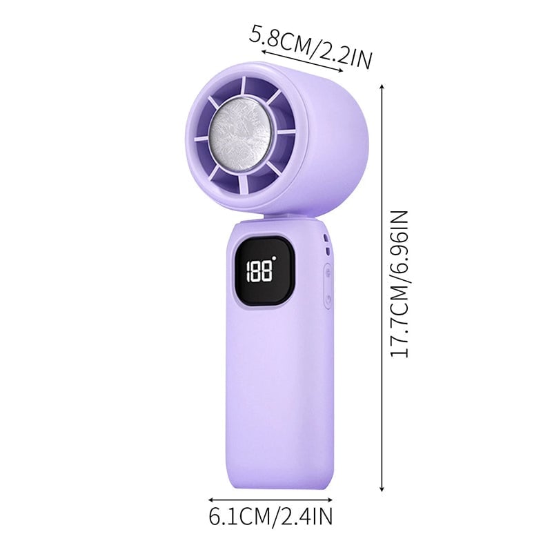 Foldable Ice Cooling Handheld Fan