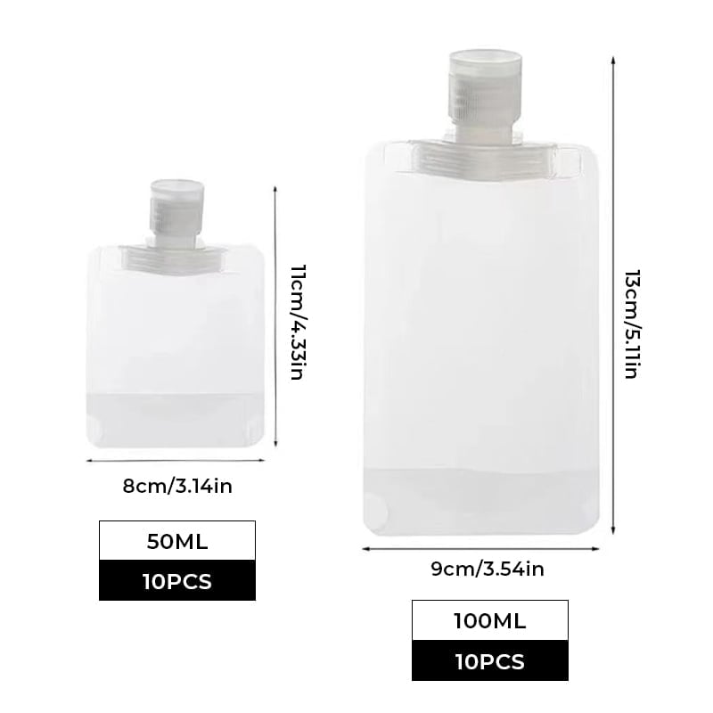 Portable Travel Fluid Dispensing Packing Bag