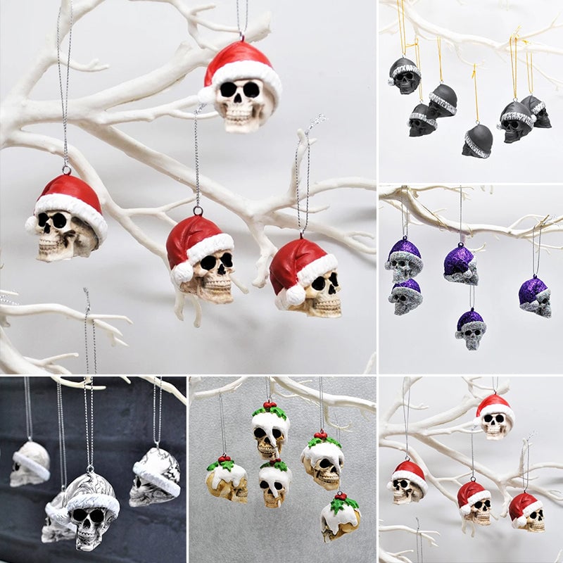 Weihnachtsmann Schädel Anhänger