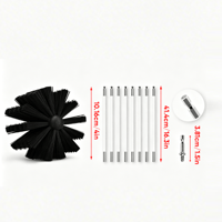 Felt Chimney Brush Cleaning Kit