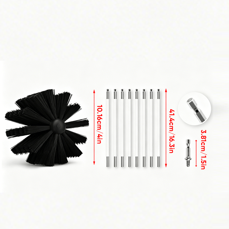 Felt Chimney Brush Cleaning Kit