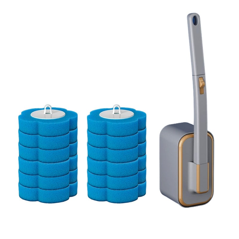 Wall-Mounted Toilet Brush Set