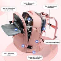 Grand sac à dos de randonnée imperméable pour femmes