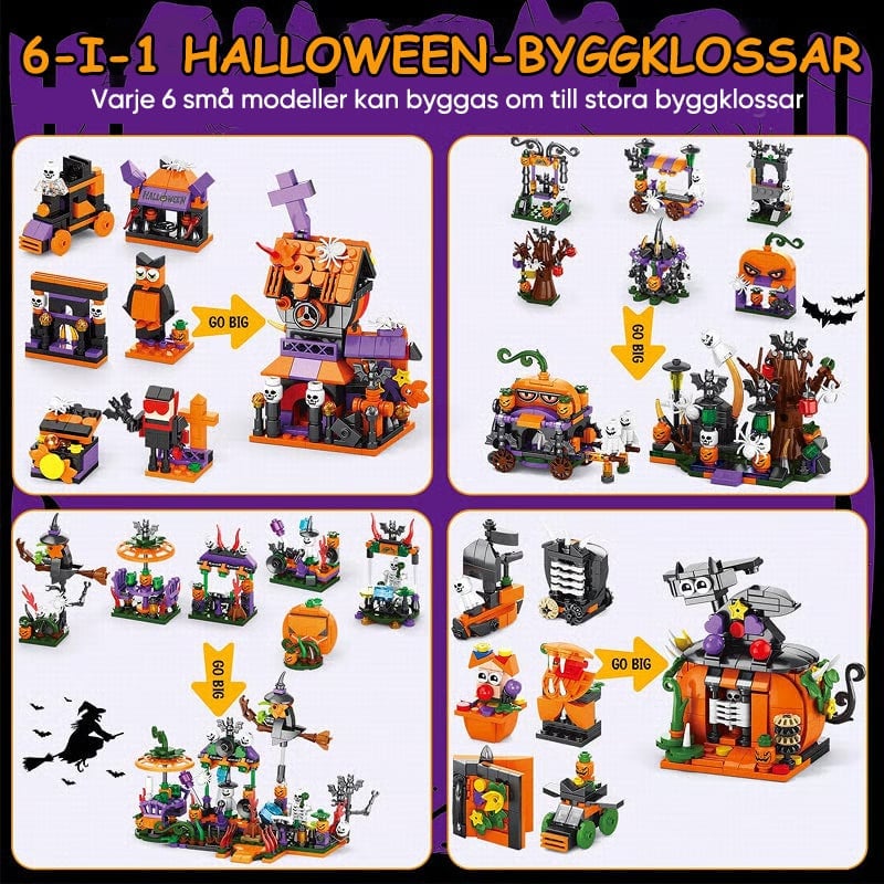 Halloween-byggklossar, blindlåda