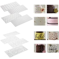 Fondant Texture Lattice Impression Mat Set