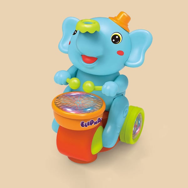 Interactive LED Elephant Toy for Toddlers & Kids with Realistic Sounds