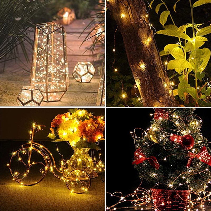 USB-Kupferdraht-Lichterkette mit Fernbedienung